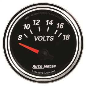 Designer Black II™ Voltmeter Gauge